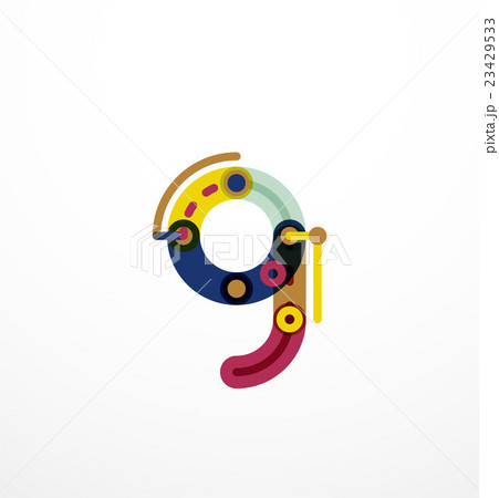 Colorful funny cartoon letter icon Colorful funny cartoon letter icon 23429533