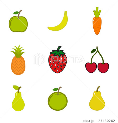 vector of fruit set on white background 23430282