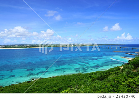 6月 沖縄・宮古島117来間大橋・竜宮城展望台展望 6月 沖縄・宮古島117来間大橋・竜宮城展望台展望 23430740