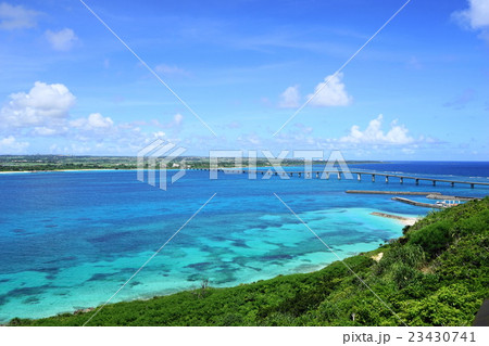6月 沖縄・宮古島118来間大橋・竜宮城展望台展望 6月 沖縄・宮古島118来間大橋・竜宮城展望台展望 23430741