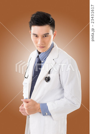 Asian doctor with gesture Asian doctor with gesture 23431617