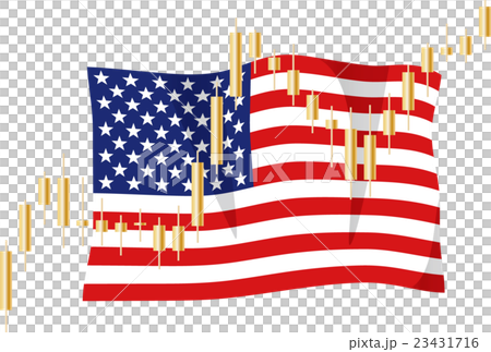 股票價格和國旗 23431716