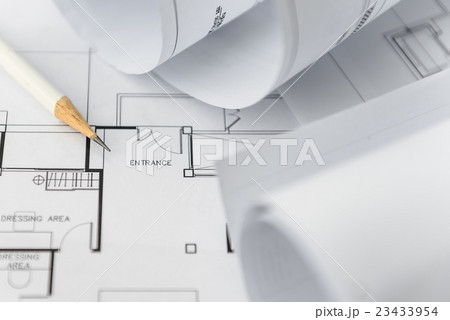 white pencil on architectural for construction white pencil on architectural for construction 23433954