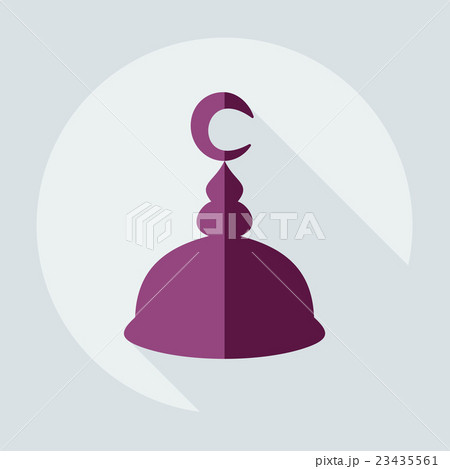 Flat modern design with shadow icons mosque Flat modern design with shadow icons mosque 23435561