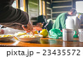 Hikers Having Morning Breakfast 23435572