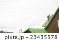 Man Working on the Roof, Sandering Paint 23435578