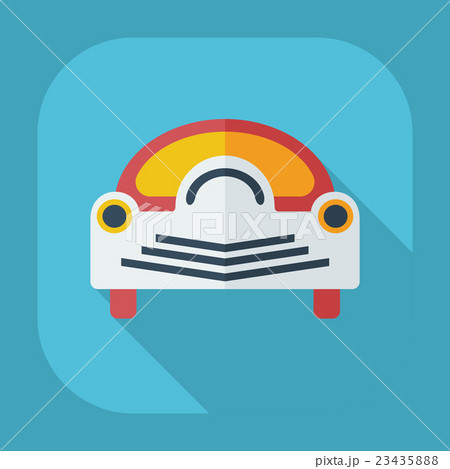 Flat modern design with shadow icons car 23435888