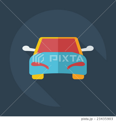 Flat modern design with shadow icons car 23435903