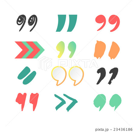 Quote sign vector set. 23436186