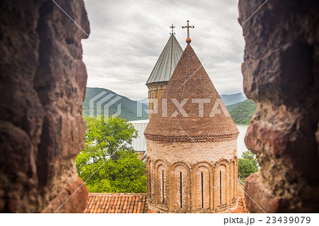Ancient Georgian fortress in the mountains 23439079