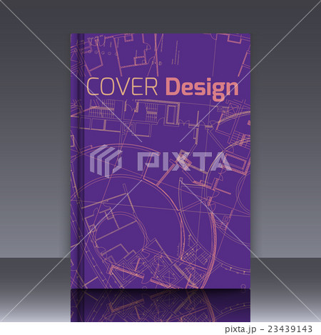 Drawing of abstract architectural detail on flat Drawing of abstract architectural detail on flat 23439143