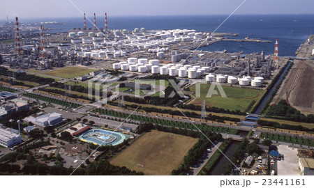 製油所 コンビナート空撮 製油所 コンビナート空撮 23441161