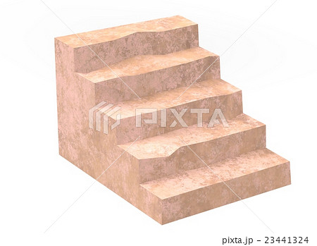 3d illustration of simple stairs. low poly 3d illustration of simple stairs. low poly 23441324