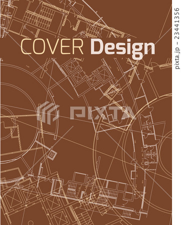 Drawing of abstract architectural detail on flat 23441356