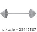 3d illustration of barbell.  23442587