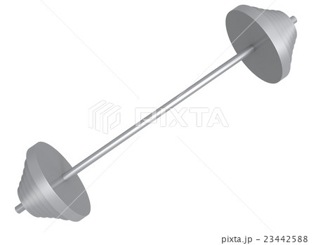 3d illustration of barbell. 3d illustration of barbell. 23442588