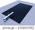 3d illustration of pool 23442592
