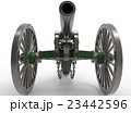 3d illustration of civil war cannon 23442596
