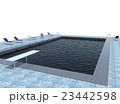 3d illustration of pool 23442598