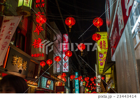 中華街の夜景 中華街の夜景 23443414