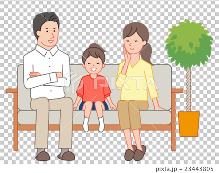 面帶微笑的家庭 23443805