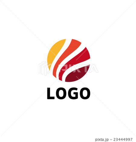 Circular multicolored vector logo template 23444997