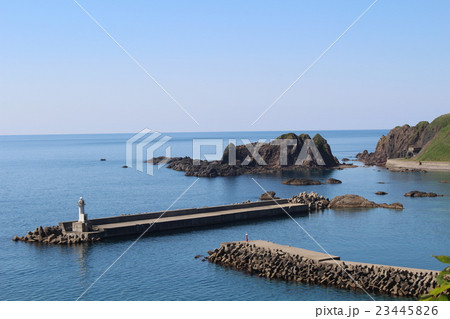 神秘の浮島　奥尻島　北追岬　北海道 23445826