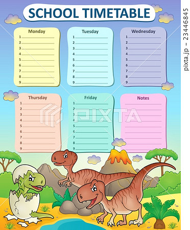 Weekly school timetable thematics 3 Weekly school timetable thematics 3 23446845