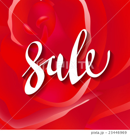 pretty flower red roses. text sale lettering 23446969