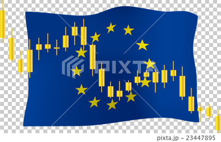 欧州旗＿イラスト＿株価 23447895