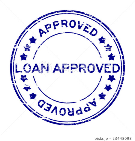 Grunge loan approve with star rubber stamp Grunge loan approve with star rubber stamp 23448098