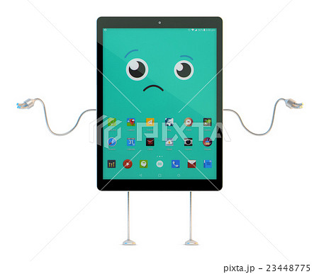Shocked, surprised, speechless Tablet character Shocked, surprised, speechless Tablet character 23448775