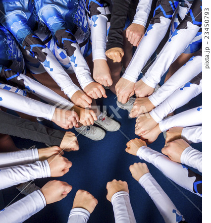 Portrait of beautiful cheerleaders Portrait of beautiful cheerleaders 23450793