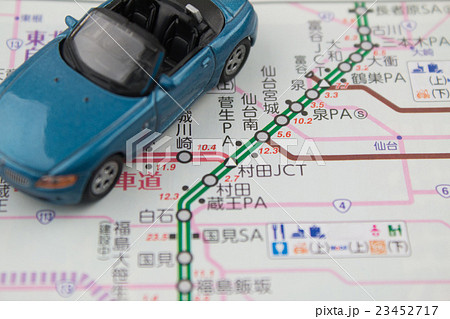 地図 東北自動車道 23452717