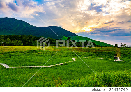 飯田高原　夕景 23452749