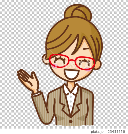 Glass business woman information Glass business woman information 23453356