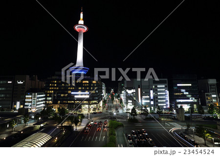 Kyoto Japan cityscape at night 23454524