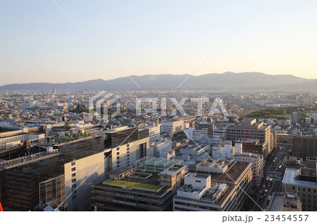 Kyoto, Japan cityscape on sunrise 23454557