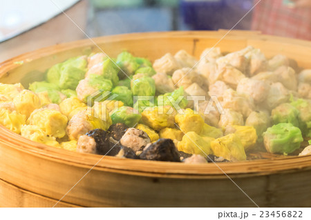 Chinese Steamed Dumpling in pot 23456822