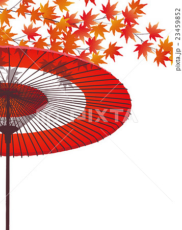 傘と紅葉 23459852