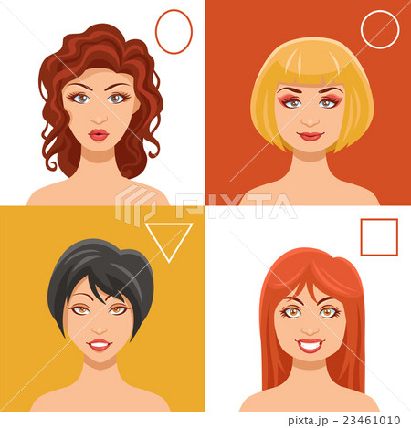 Women Faces Set 23461010