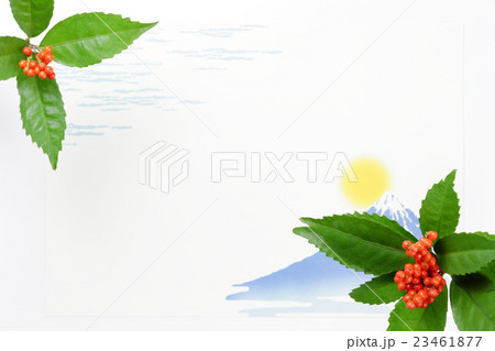 センリョウとランチョンマット 23461877