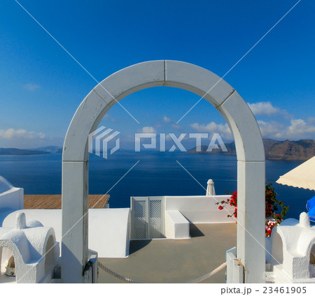 View to the sea from Oia village of Santorini 23461905