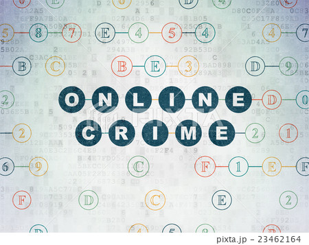 Security concept: Online Crime on Digital Data 23462164