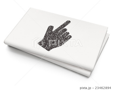 Web design concept: Mouse Cursor on Blank 23462894
