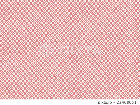 鹿の子絞り 模様 伝統文様 和柄 背景 ピンクのイラスト素材 [23468051