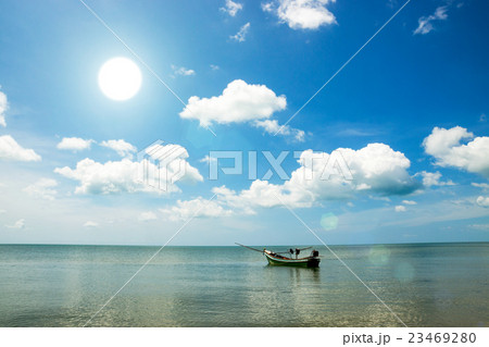 Small squid fishing boats waiting to the sea. Small squid fishing boats waiting to the sea. 23469280