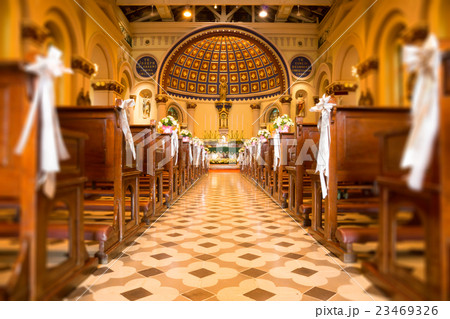 The interior of the ancient Christian church. The interior of the ancient Christian church. 23469326