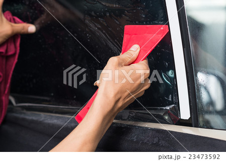 Car window tinting series : Installing window film 23473592