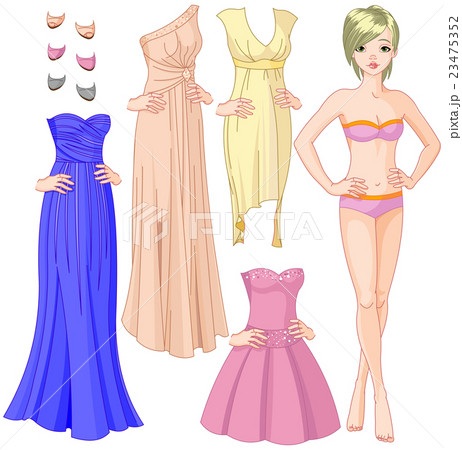 Girl with Evening Dresses Girl with Evening Dresses 23475352